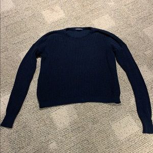 Brandy Melville One Size Dark Navy Blue Sweater
